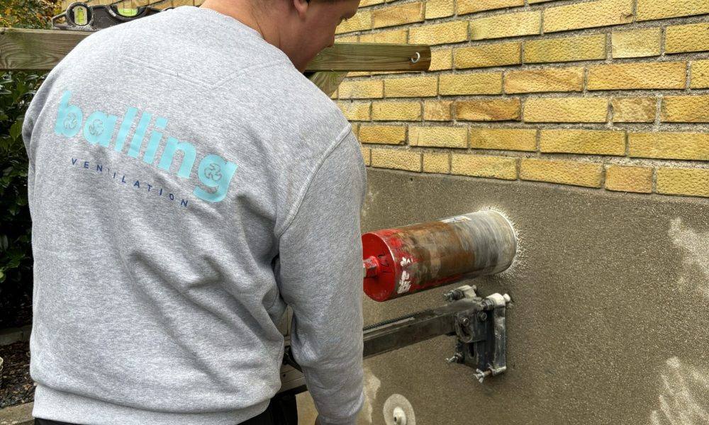 montering af ventilation